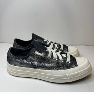 Dark Silver Size 5.5 Converse Chuck 70 Ox Men’s Sneakers Sparkly